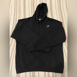 Men’s Black Gymshark Crest Oversized Hoodie